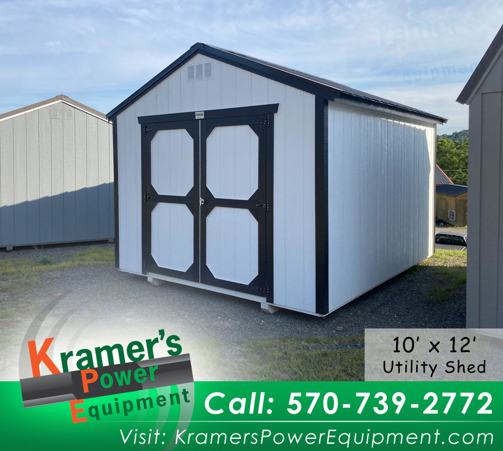 White Utility Shed (10'x12') - Price Sale Sheet