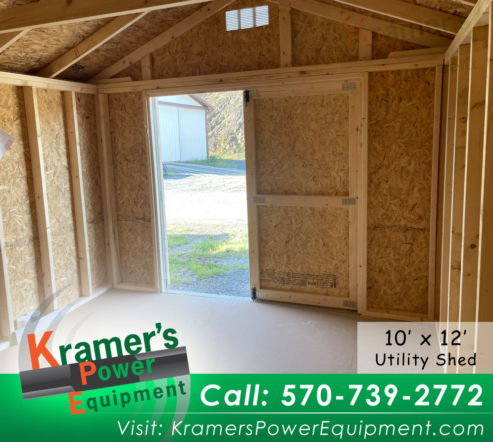 White Utility Shed (10'x12') - Price Sale Sheet