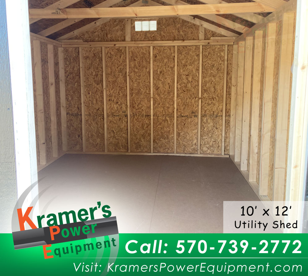 White Utility Shed (10'x12') - Price Sale Sheet