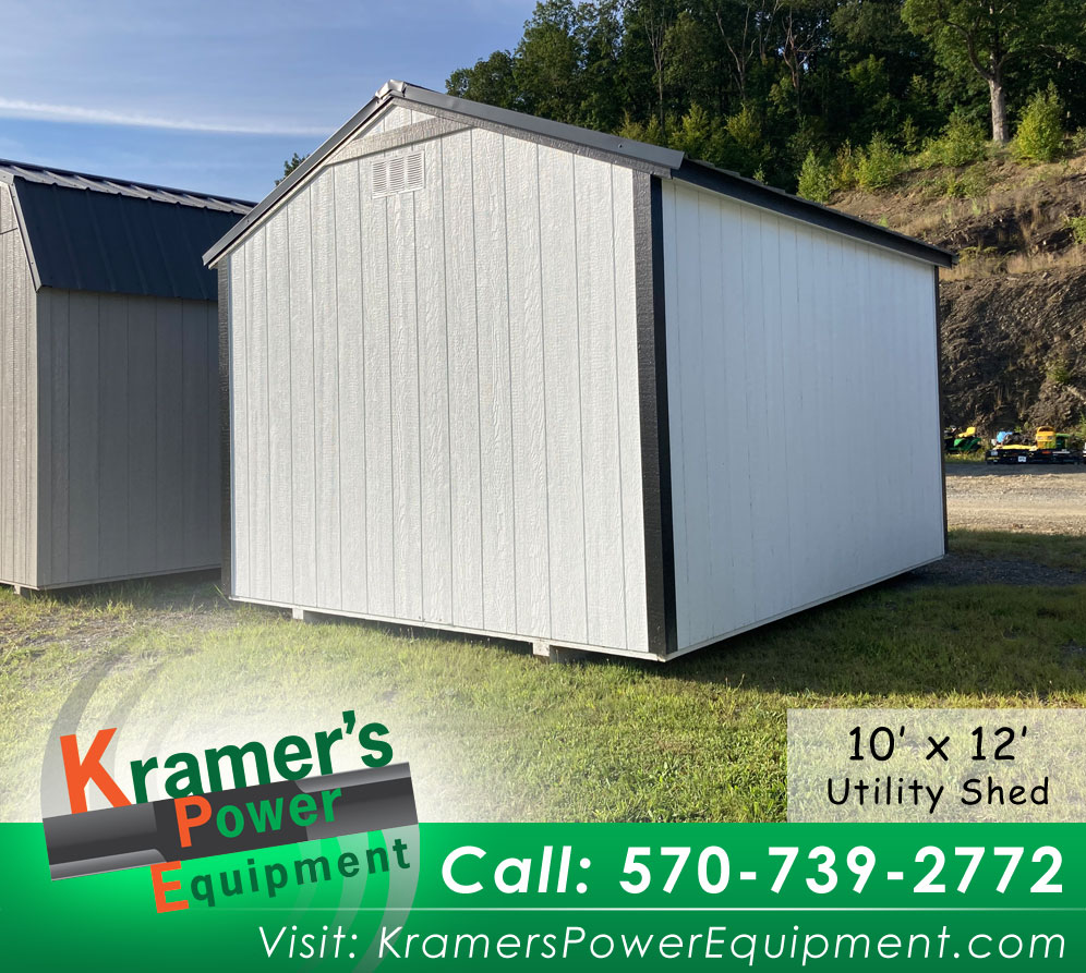 White Utility Shed (10'x12') - Price Sale Sheet