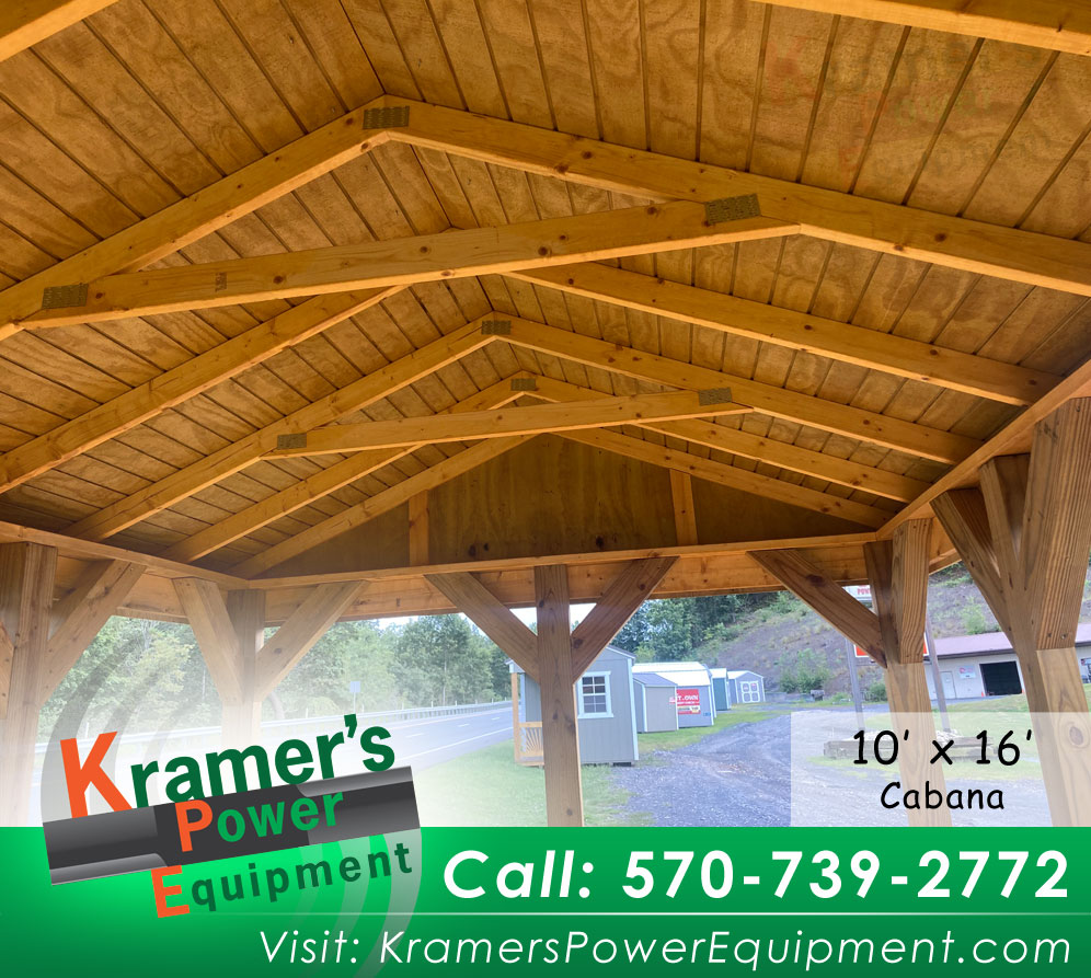 Cabana with Benches (10'x16') - Price Sale Sheet