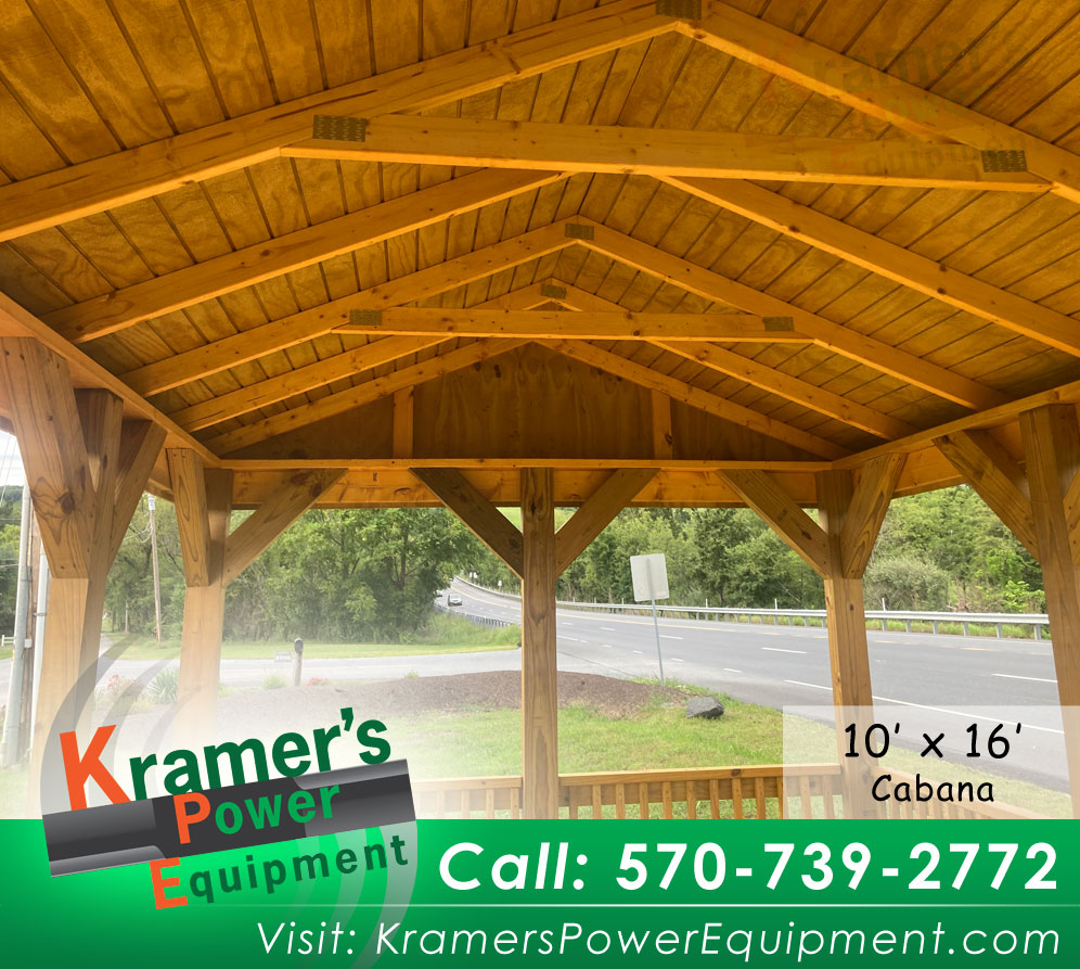 Cabana with Benches (10'x16') - Price Sale Sheet