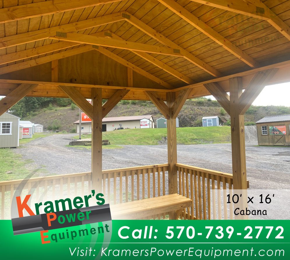 Cabana with Benches (10'x16') - Price Sale Sheet