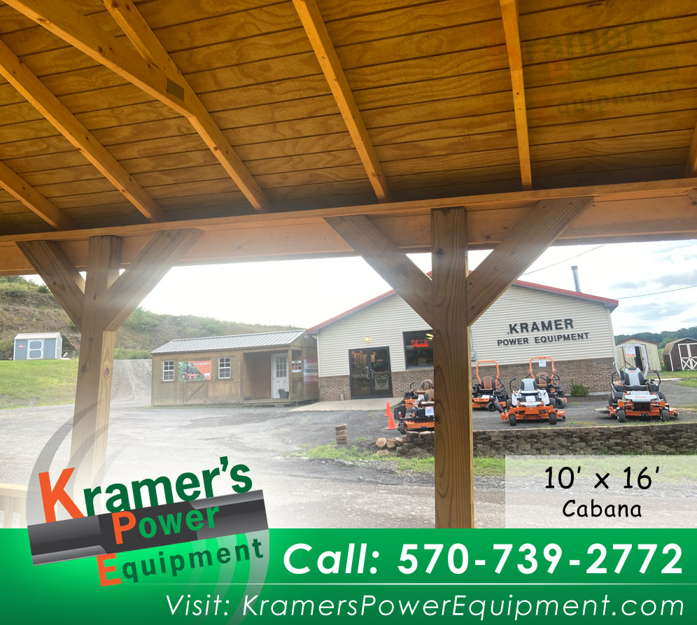 Cabana with Benches (10'x16') - Price Sale Sheet