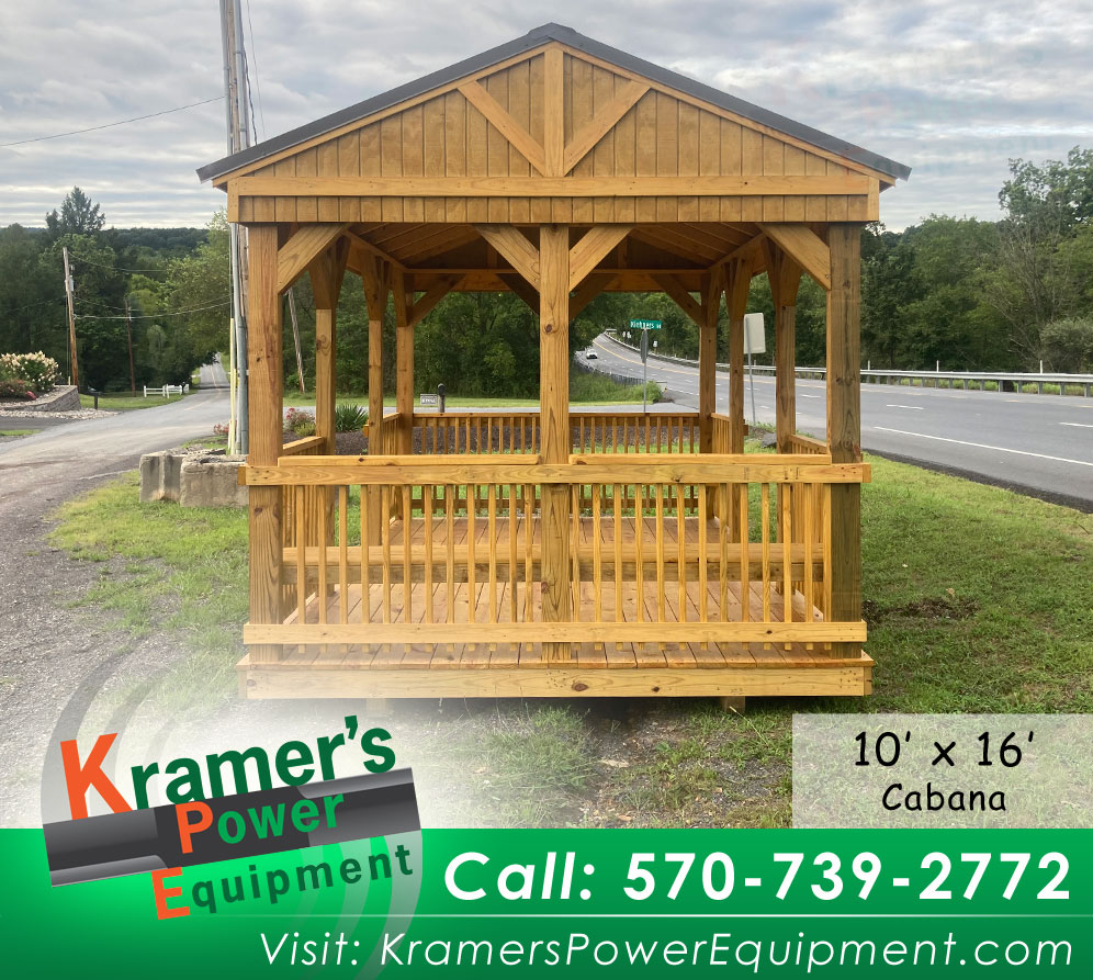 Cabana with Benches (10'x16') - Price Sale Sheet