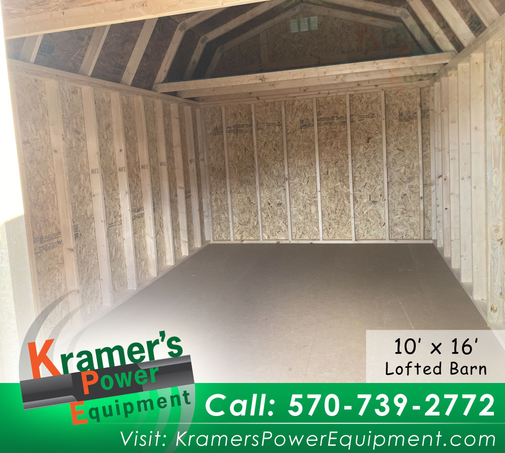 Light Brown Lofted Barn 10'x16'