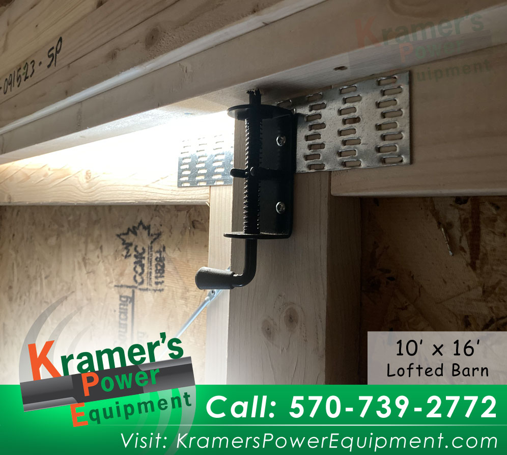 Light Brown Lofted Barn 10'x16'