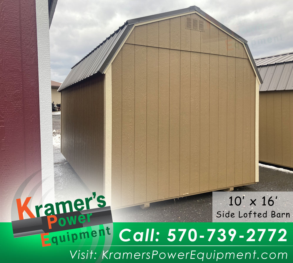 Back of Shed With Double Doors & Windows (10'x16')