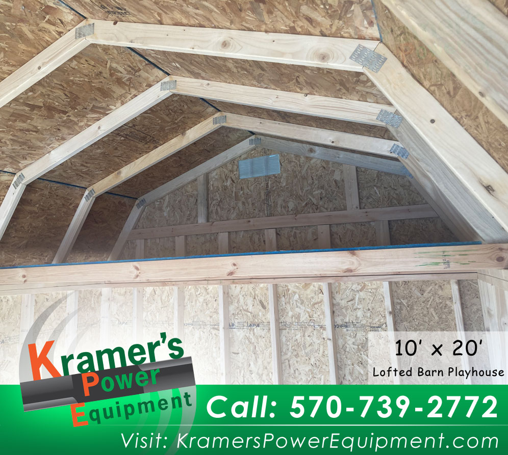 Brown Playhouse Shed (10'x20') with a Porch