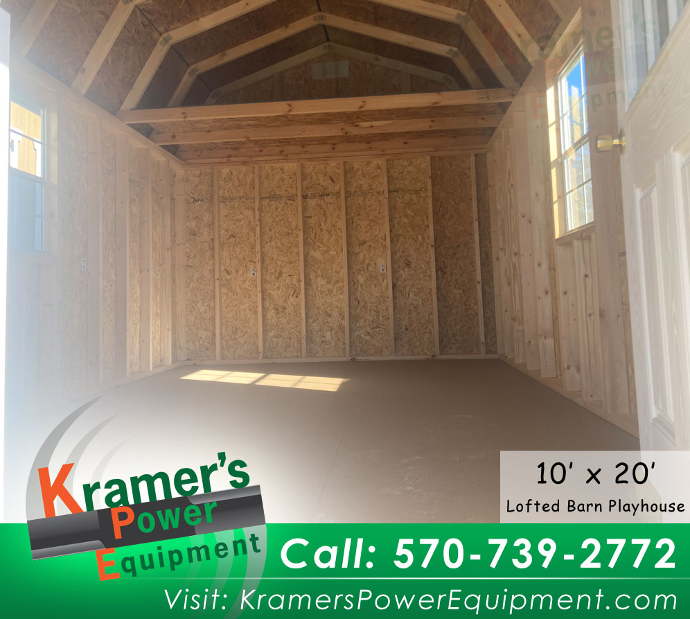 Brown Playhouse Shed (10'x20') with a Porch