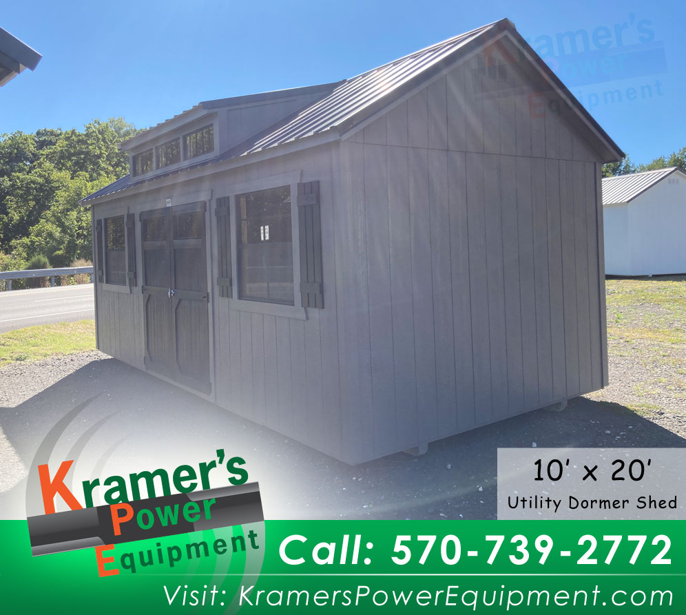 Dormer Shed with Black Doors (10'x20') - Price Sale Sheet
