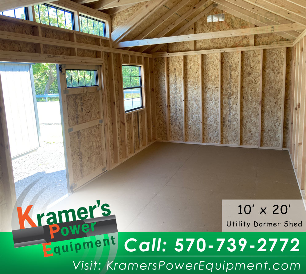 Dormer Shed with Black Doors (10'x20') - Price Sale Sheet