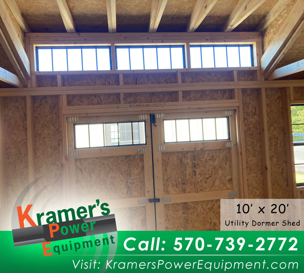 Dormer Shed with Black Doors (10'x20') - Price Sale Sheet