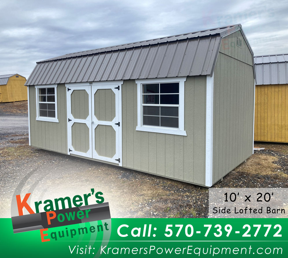 Gray Side Lofted Barn (10'x20') - Price Sale Sheet