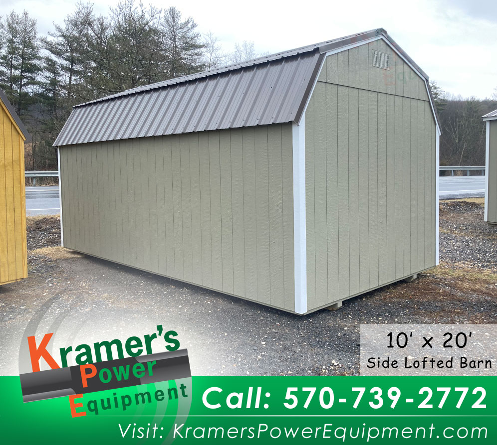 Gray Side Lofted Barn (10'x20') - Price Sale Sheet