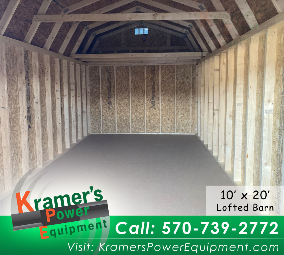 10'x20' Smokey Blue Lofted Barn