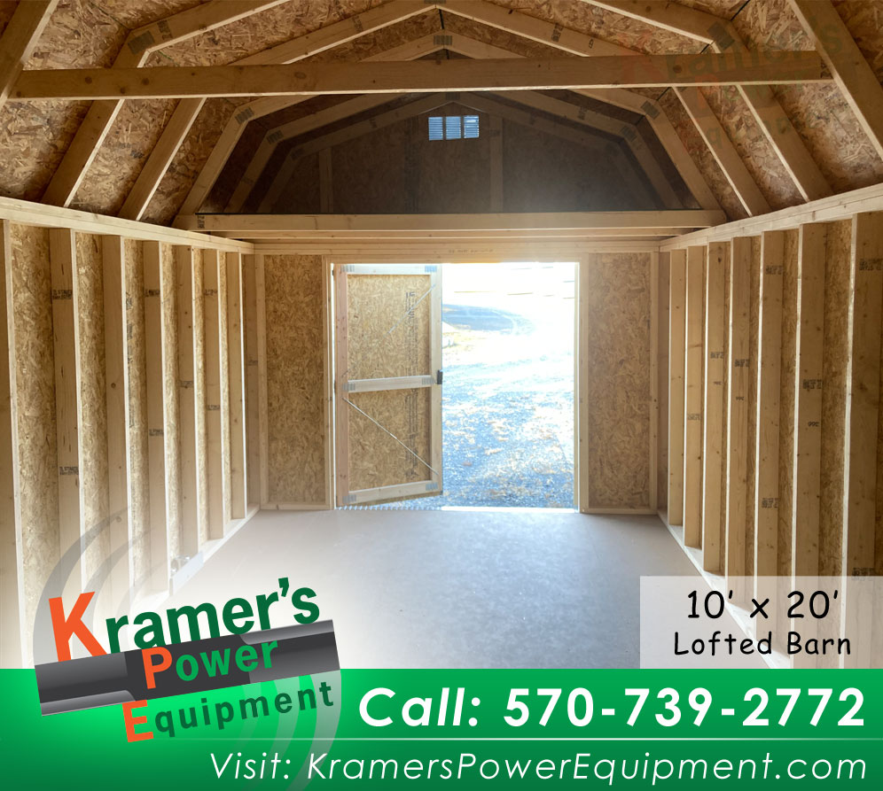 10'x20' Smokey Blue Lofted Barn