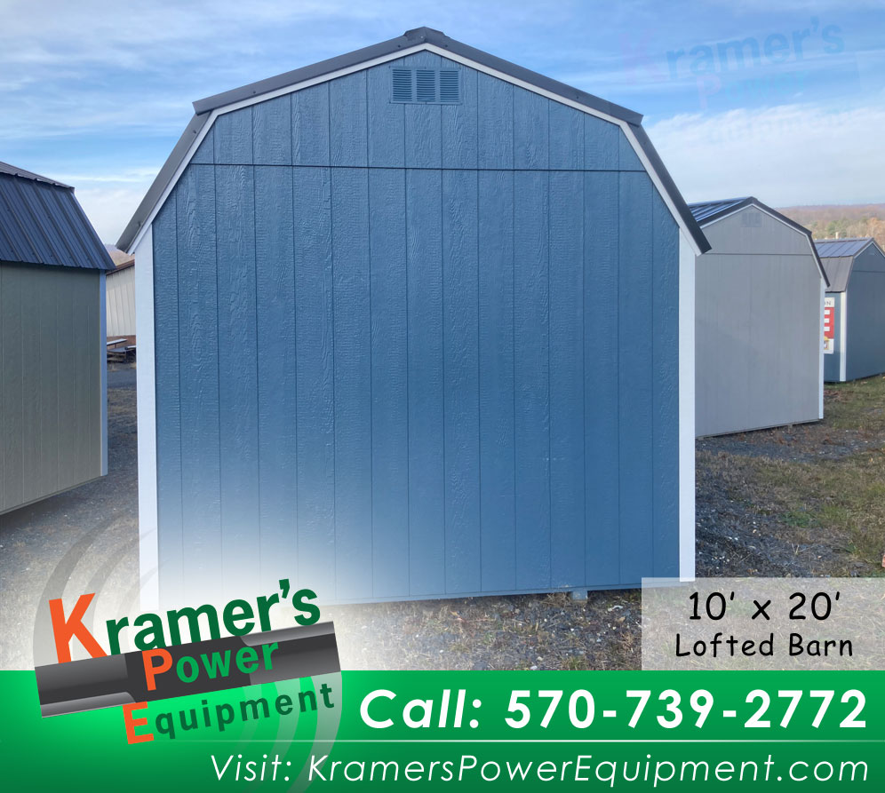 10'x20' Smokey Blue Lofted Barn