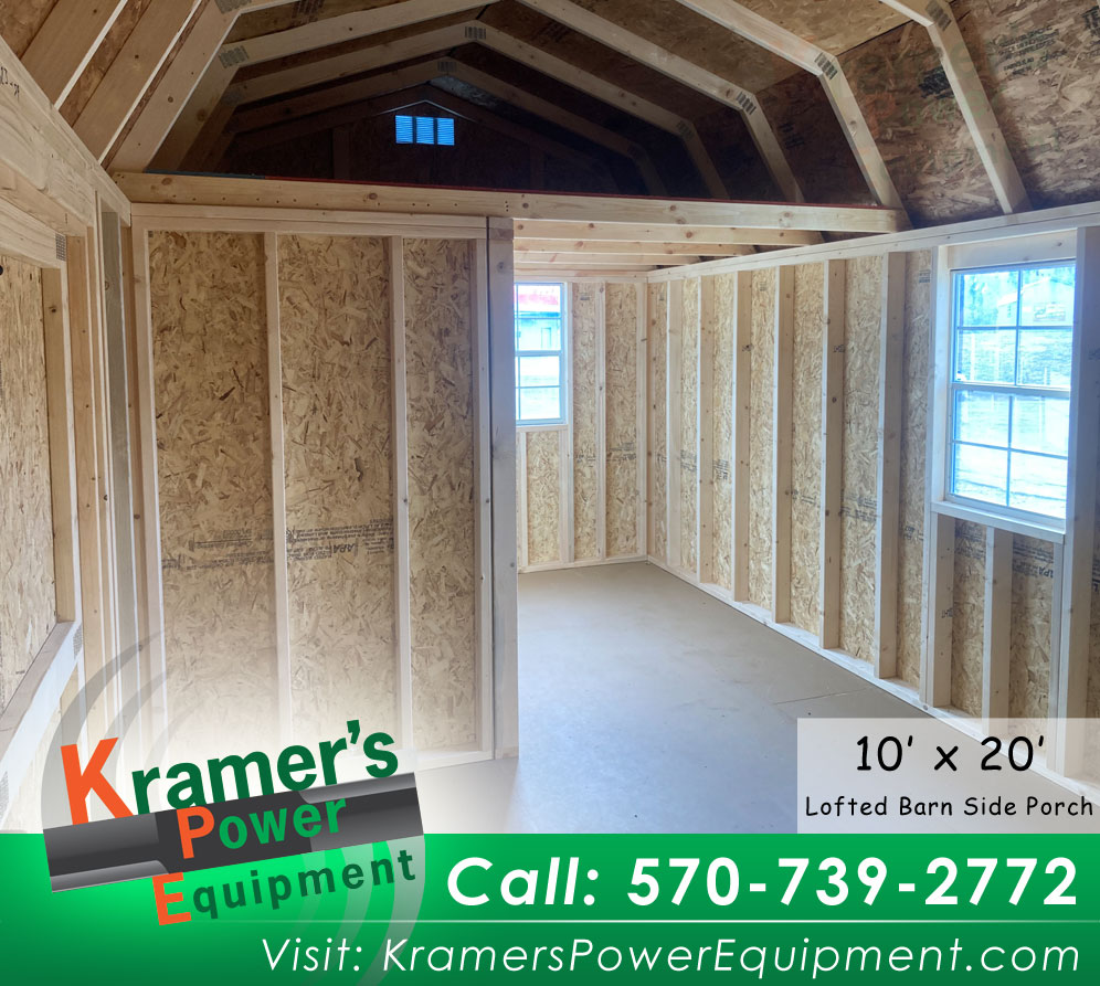 Inside Side Porch Shed