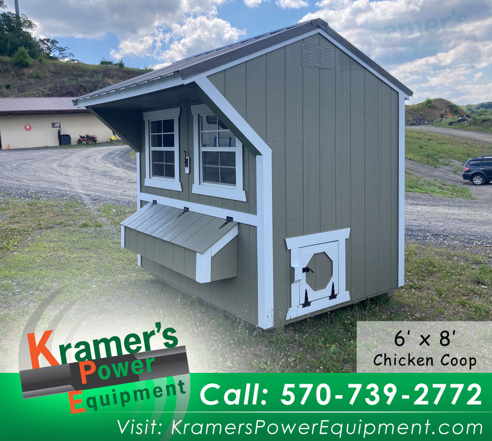 Gray Chicken Coop (6'x8')