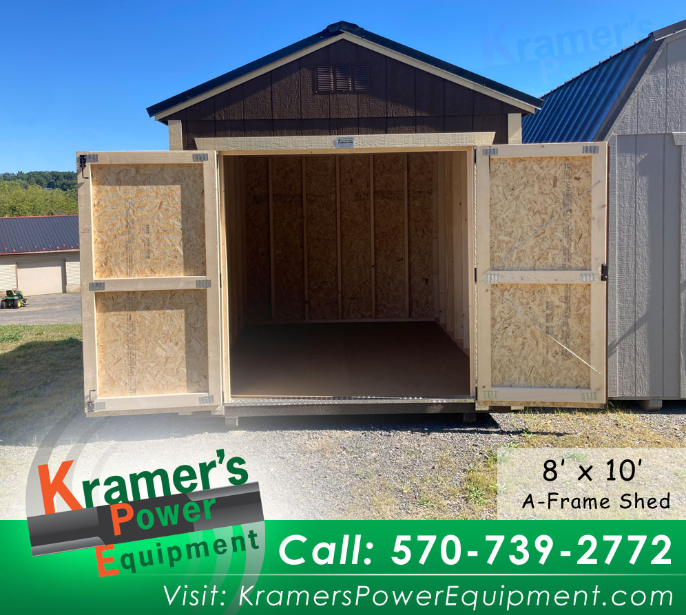 A-Frame Brown Shed (8'x12') - Price Sale Sheet