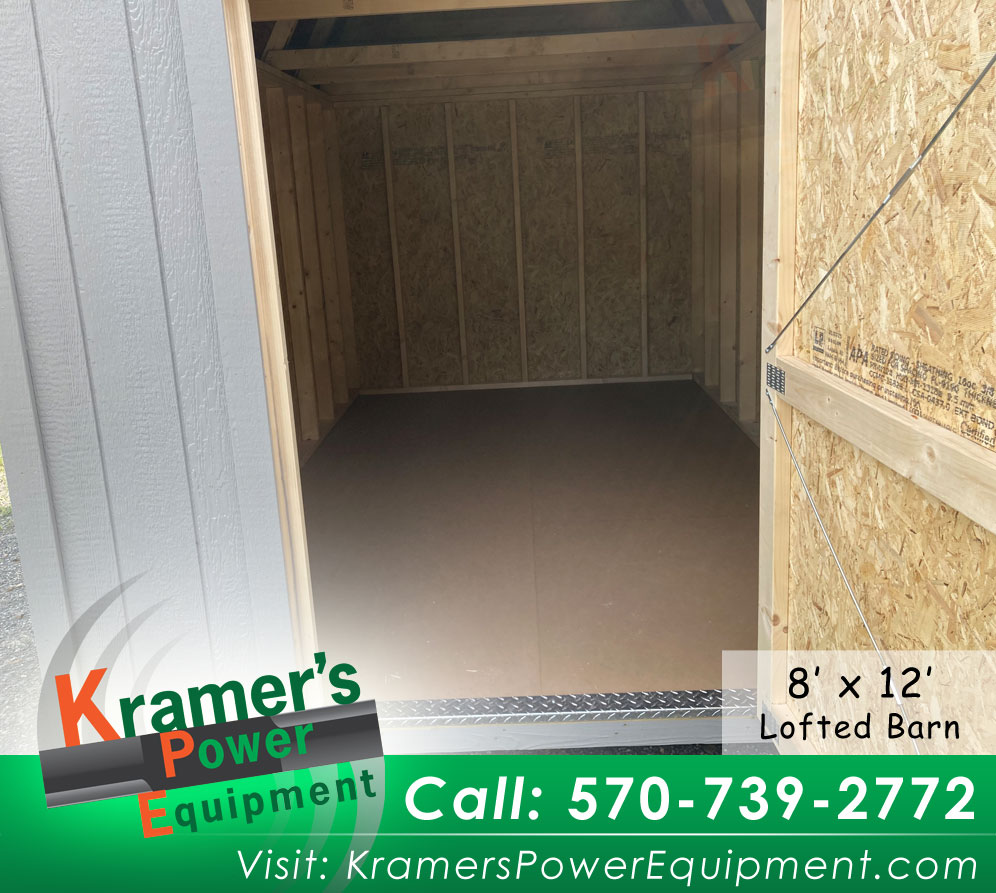 All Gray Lofted Barn (8'x12') - Price Sale Sheet