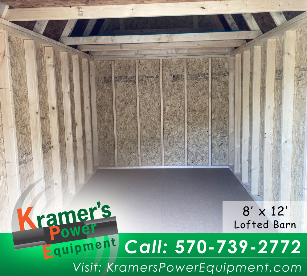 All Gray Lofted Barn (8'x12') - Price Sale Sheet