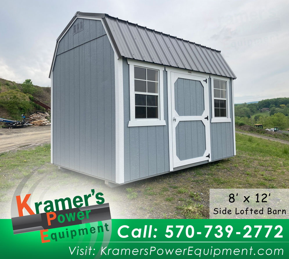 Side Window Lofted Barn Shed (8' x 12')