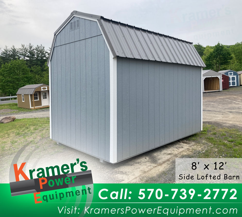Side Window Lofted Barn Shed (8' x 12')