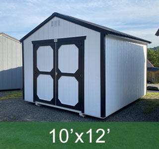 White Utility Shed 10x12
