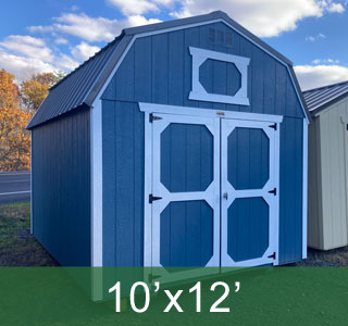 Blue Lofted Barn 10x12 Shed