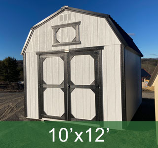 White Shed For Sale (10'x12') Lofted Barn