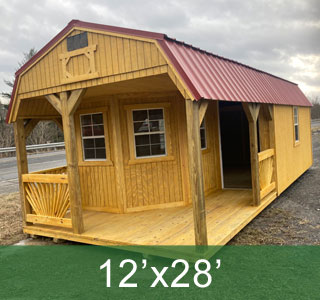 12x28-lofted-barn-deluxe-playhouse-honey-gold-red-roof-windows-loft